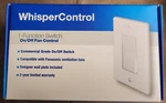 Panasonic Whispercontrol 1-FUNCTION On/off Switch White FV-WCSW11-W New In Box. Fixed Price $17.95.