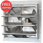 16" Shutter Exhaust Fan 1200 Cfm Industrial Speed Wall Mount Garage Shop Attic. Fixed Price $70.68.