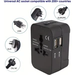 Universal Travel Adapter With Usb C - Worldwide Plug For Usa Eu Uk Aus. Fixed Price $10.99.
