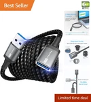 Reinforced 10FT Usb 3.0 Extension Cord - Universal Compatibility & Durability. Fixed Price $9.95.