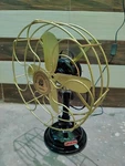Antique Royal Navy London Brass Blade And Cage Table Fan Oscillating Desk. Fixed Price $180.00.