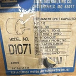Fasco D1071 Blower Motor 1/6 Hp 208/230V 0.99A 1PH Thermally Protected. Fixed Price $150.00.