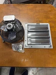 Wall Exhaust Fan With Louvers. Fixed Price $150.00.