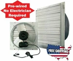 12 16 20 24 Inch Exhaust Shutter Wall Hvac Attic Garage Barn Ventilator. Fixed Price $369.99.