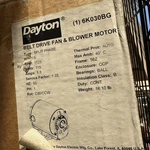 Dayton 6K030BG Belt Drive Fan And Blower Motor 1/3 Hp New. Fixed Price $157.32.