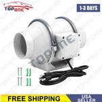 4 Inch Duct Fan Inline Ventilation Exhaust 280 Cfm Intake Air. Fixed Price $32.99.