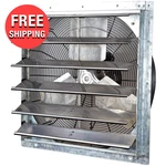24" Shutter Exhaust Fan 4244 Cfm Industrial Speed Wall Mount Garage Shop Attic. Fixed Price $311.47.