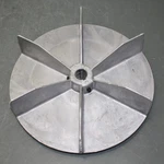 Dayton 12-1/2" Radial Blower Wheel 2ZB37, 1" Bore, 6 Blade, Aluminum, 4000 Rpm. Fixed Price $299.95.