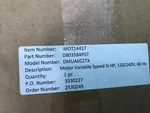 Oem DMUA6C2TX Ecm Motor -trane- D803584P07 (MOT14417) 3/4HP 120/240V. Fixed Price $350.00.