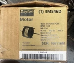 Dayton 3M546D Shaded Pole Motor 1/30 Hp 115V 1550 Rpm Single Phase Ac. Fixed Price $65.00.