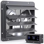 Iliving Shutter Exhaust Fan Wall-mounted 1200 Cfm Temperature Humidity Controls. Fixed Price $133.39.