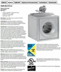 Centrifugal Blower, Square Inline Loren Cook 402 Sqn-b 22800 Cfm, 5 Hp, 460V 3PH. Fixed Price $3495.00.