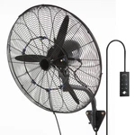 Uimoso Wall Mount Fan 24" Misting Oscillating Metal Waterproof 3 Speed. Fixed Price $102.89.