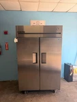 True TG2R-2S Door Reach-in Refrigerator Commercial Stainless Steel Cooler. Fixed Price $2220.00.