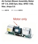 Dayton 46D466 (PM4104124) Hp 1,100 Rpm 3-PH Motor, Fits AM4314 Air Curtain. Fixed Price $69.00.