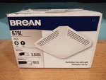 New Broan 679L Ventilation Fan & Light 120/60/1 Amps 0.4 Cfm 70 Sones 3.5 Sealed. Fixed Price $89.95.