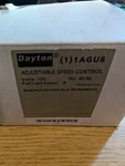 Dayton Adjustable Speed Control- 1AGU6 8 Amps 120 Voltage 50/60 Hz. Fixed Price $54.99.