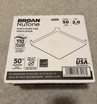 Broan Nutone 688E Bathroom Exhaust Ventilation Fan 50 Cfm 2.0 Son (new In Box). Fixed Price $26.98.