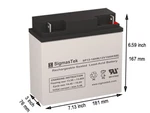 12V 18AH Nb Terminal Long Way LW-6FM20A Sla Battery (replacement) By Sigmastek. Fixed Price $38.99.