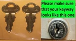 C2401-C2576 Two Chicago Style Double Sided Keys. Cut And Ready To Use.. Fixed Price $17.85.