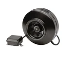 Soler & Palau PV-100X Black/steel 4"/100MM Inline Centrifugal Duct Fan. Fixed Price $267.30.