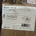 Fantech Exhaust KIT,4 In. Dia. PB110 Galvanized Steel Silver 40568 Premium. Fixed Price $182.04.