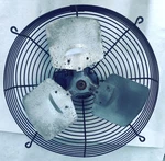 Dayton 2C791B 12" Guard Mounted Exhaust Fan 1/30 Hp 115V. Fixed Price $49.00.