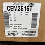 Abb CEM3616T 3PH Motor 7.5HP 3450RPM 230/460 60HZ Nos. Fixed Price $1008.07.