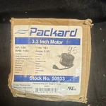 Packard 3.3 Inch Shaded Pole Motor 1/50 Hp 120V Stud Mount 50933. Fixed Price $40.00.