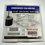 Carrier Totaline 1/3HP Condenser Fan Motor P257-8729 208-230V 2A 1075RPM Nib. Fixed Price $101.99.