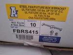 Steel Fan/fixture Box, 10 Pack Arlington FBRS415 Mounting Bracket Silver.. Fixed Price $99.00.