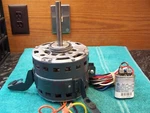 New Lennox Ge Furnace Blower Motor 1/3HP 1075 3SP 115V 3-LEGS 60L21 45H31 79A52. Fixed Price $140.00.