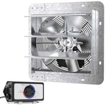 Shutter Fan/vent Electric Powered Gable Mount 600 Cfm 3 Speed Silver Aluminum. Fixed Price $140.81.