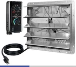 18" Wall Mounted Exhaust Fan, Automatic Shutter, With Thermostat And Var. Fixed Price $205.99.