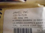 Jakel J238-150-15224 Draft Inducer Blower Motor Assembly HC21ZE128A. Fixed Price $170.00.