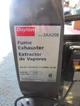 New Dayton 3AA20B Exhauster, Fume/smoke Extractor,. ODD-20. Fixed Price $240.00.
