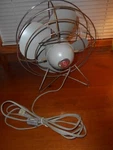 Rare Vint. "open Birdcage/open Stand" Desk Fan 4-BLADE 2 Logos Electric-works. Fixed Price $59.50.