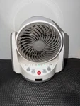 Hunter FSQ-MF06I-E Oscillating Desk Fan White Gray Tested Work Damaged Plug. Fixed Price $25.50.