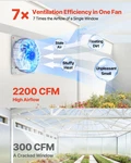 Vevor 18 Inch Shutter Exhaust Fan, Wall Mounted Attic Vent With 2200 Cfm Air. Fixed Price $123.90.