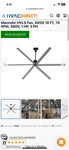 Macroair 18 Warehouse Ceiling Fan Big Ass. Fixed Price $4750.00.