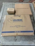 Global Industries 258322 30 Deluxe Wall Mounted Fan -nib. Fixed Price $150.00.