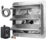 12 Inch Variable Shutter Exhaust Fan With Speed Controller And Power Cord Kit. Fixed Price $169.00.