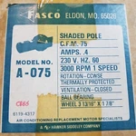 Fasco A075 Centrifugal Blower Motor For 38050005 Trane. Fixed Price $99.00.