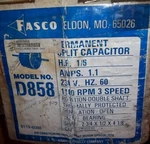 Fasco D858 Motor 1/6 Hp 230V 60HZ 1100 Rpm Speed. Fixed Price $79.95.