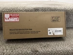 Runner Group Smart Fan Register Booster 4"X10" Model XFBD410-DA-WT White. Fixed Price $45.00.