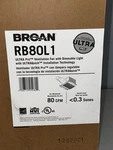 New Broan Nutone Bathroom Fan Off White With Light Cfm, RB80L1 Ultra Pro. Fixed Price $99.00.