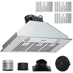 36" Built-in/insert Range Hood 800CFM 3-SPEED Exhaust Fan Kitchen Stove Knob. Fixed Price $182.99.
