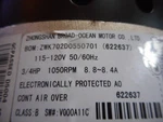 Broad-ocean ZWK702D0550701 Ecm Blower Motor 115-120V 3/4HP 1050RPM 622637. Fixed Price $225.00.