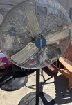 Global Industrial 30" Pedestal Fan FS-75X Metal Silver Black 290W 3-BLADE. Fixed Price $90.00.