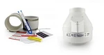 Radonaway XP201 Fan & Install Kit Couplings U-tube Vacuum Gauge Labels. Fixed Price $202.39.